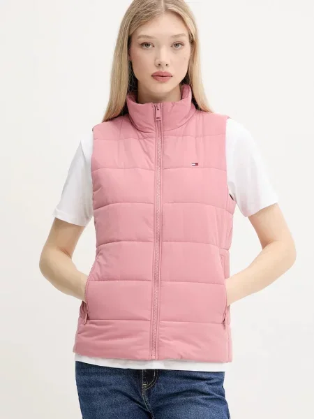 Tommy Jeans bezrękawnik przejściowy różowy