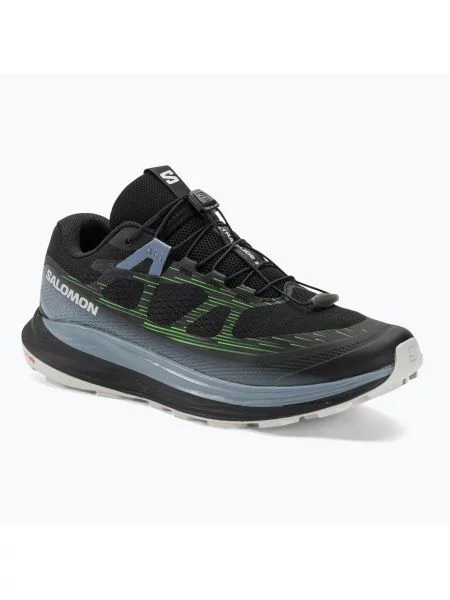 Buty do biegania Salomon Ultra Glide 2 black/flint stone/green gecko czarne