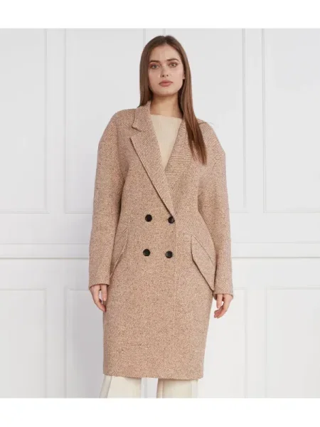 Joop! Palton 58 cu adaos de lână bej