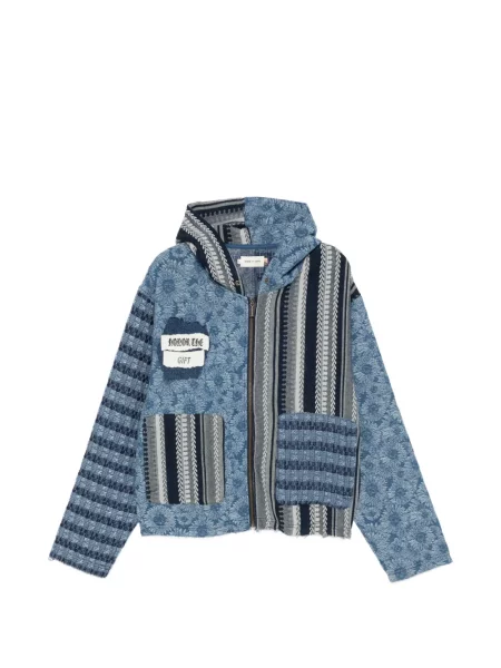 Яке Honor The Gift с качулка синьо