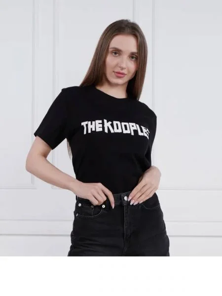 The Kooples Tricou | Oversize fit negru