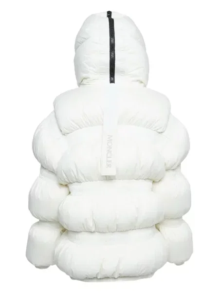 Kurtka Moncler z kapturem biała