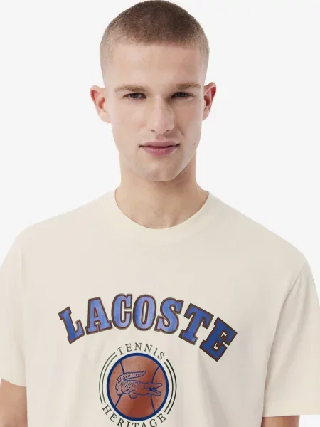 Футболка Lacoste бежевий