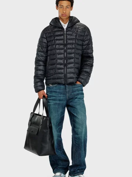 Куртка Diesel с камнями черная