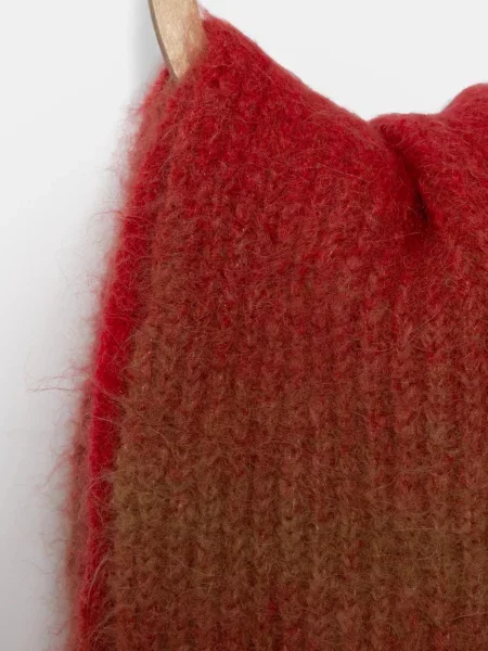 Вовняний шарф Études Studio візерунок червоний