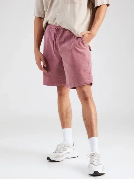 Iriedaily Pantaloni Corvin mauve alb