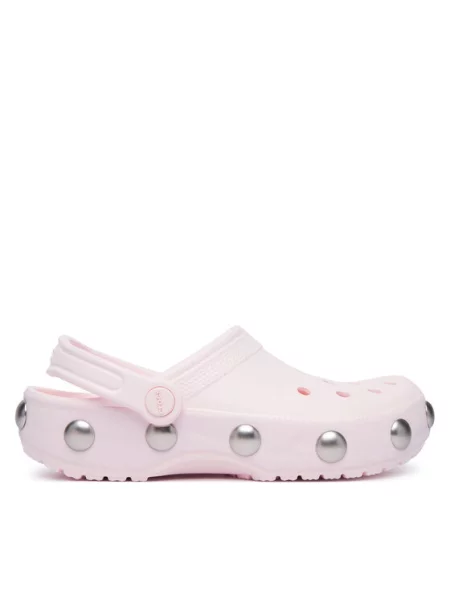 Šľapky Crocs Classic Big Studded Clog Svetloružová