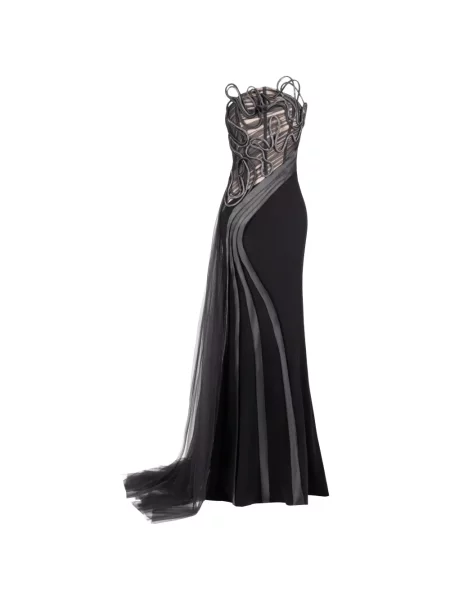 Rochie Gaby Charbachy fără bretele negru