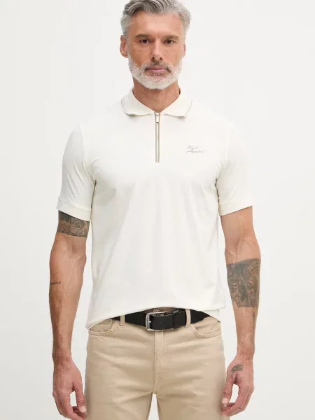 Karl Lagerfeld polo z beżowa