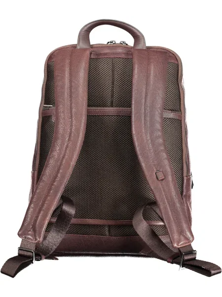 Torba na laptopa Piquadro skórzana brązowa