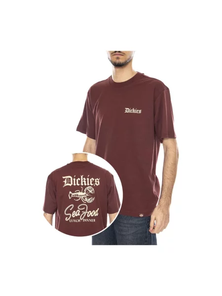 Koszulka Dickies z krótkim rękawem brązowa