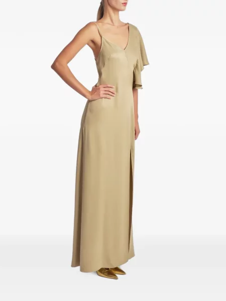 Rochie maxi Irina Schrotter cu volane asimetrică