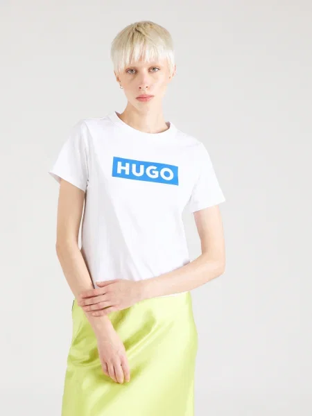 Hugo Blue Tricou Classic Tee_B alb