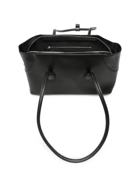 Top Marge Sherwood din piele negru