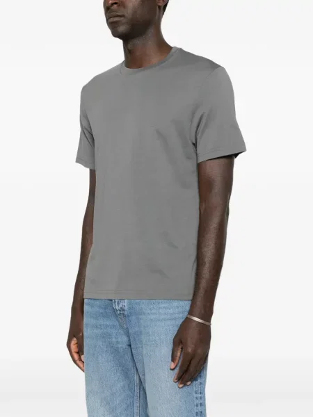 Scurt tricou Frame cu decolteu rotund gri