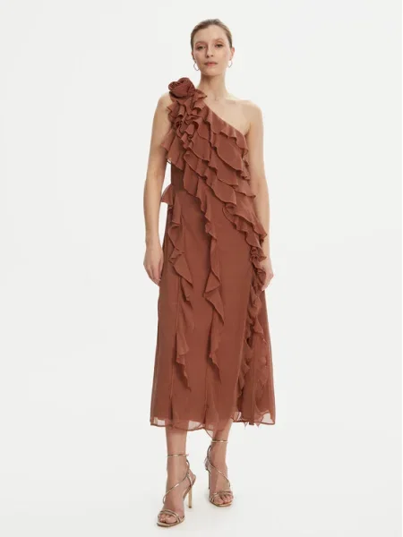 French Connection Rochie cocktail maro