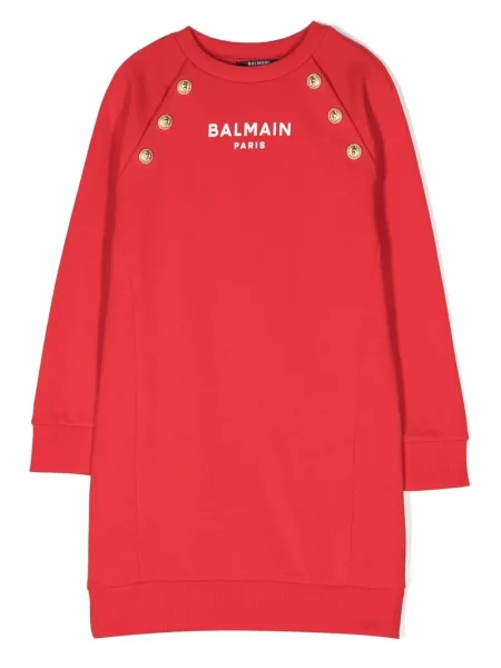 Sukienka dziecięca Balmain czerwona