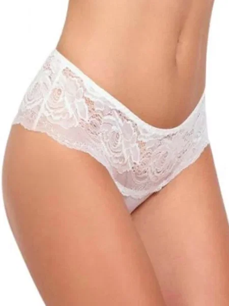 Кружевные трусики хипстеры білі