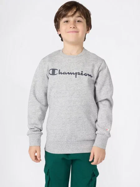 Champion Sweater majica siva melange crna