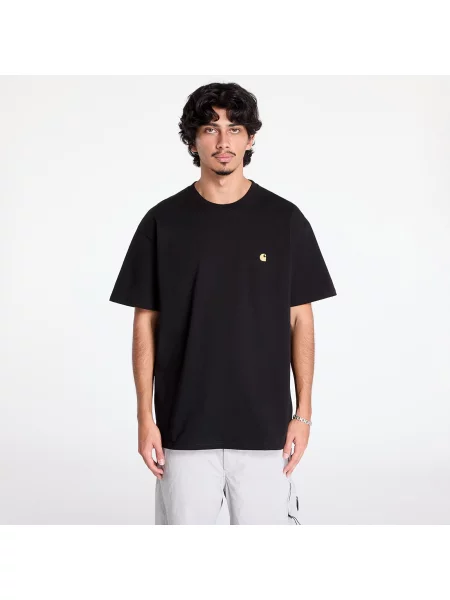 Tricou Carhartt WIP S/S Chase T-Shirt Black/ Gold L negru