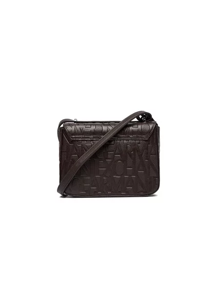 Kabelka Armani Exchange Tmavo hnedá