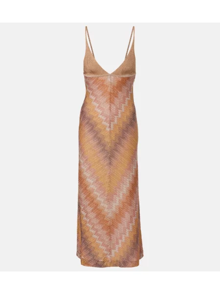 Rochie maxi Missoni de costum auriu