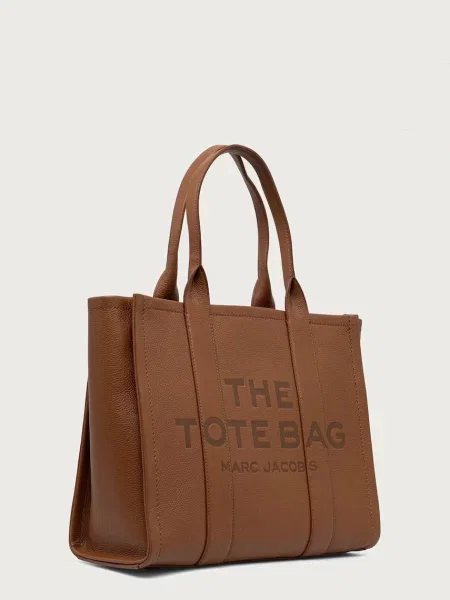 Marc Jacobs De piele geantă shopper THE LARGE TOTE maro