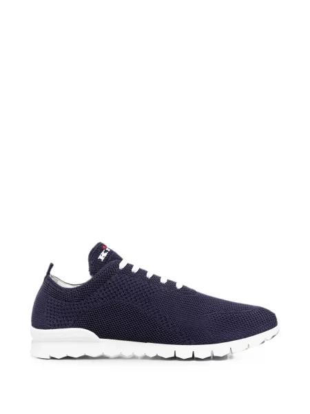 Sneakerși Kiton cu șireturi din dantelă albastru