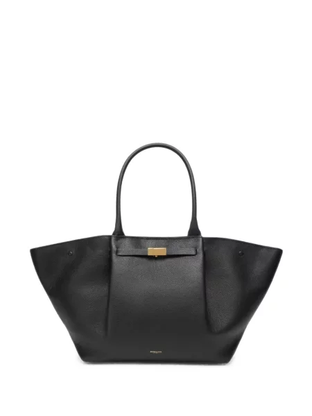 Geantă shopper Demellier din piele negru