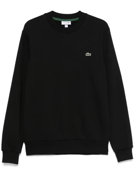Hanorac din fleece Lacoste din fleece clasic negru