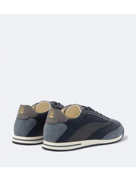 Sneakerși Brunello Cucinelli din piele albastru