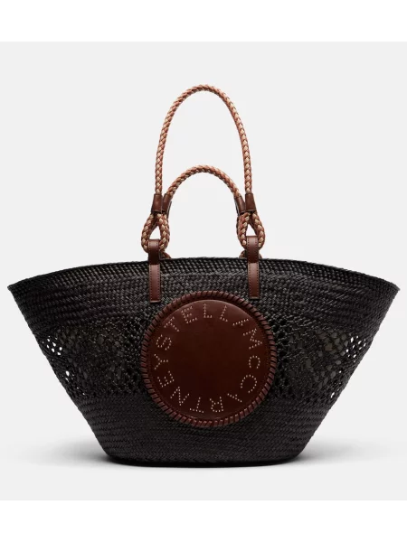 Geantă Stella Mccartney cu autograf maro