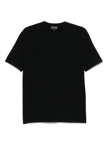Tricou Emporio Armani cu imprimeu geometric negru