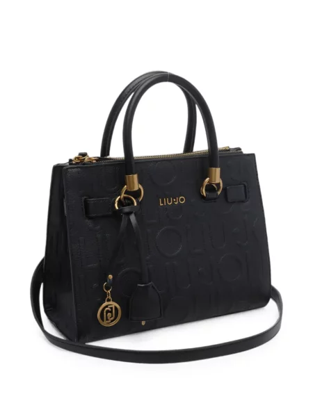 Geantă shopper Liu Jo cu autograf negru