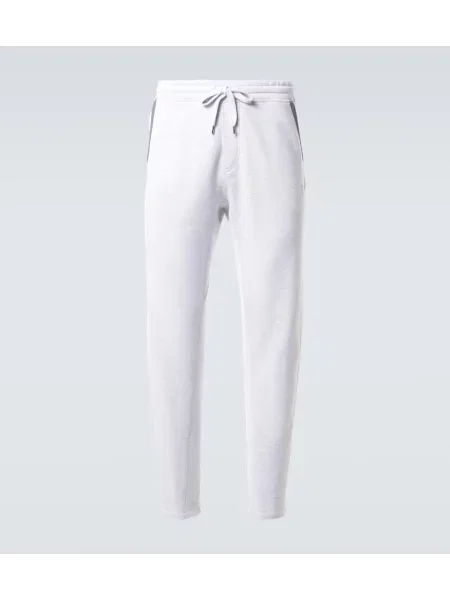 Tepláky Brunello Cucinelli jersey šedé