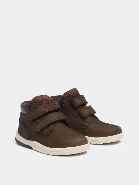 Дитячі Черевики Timberland TODDLE TRACKS темно-коричневий нубук/текстиль коричневі
