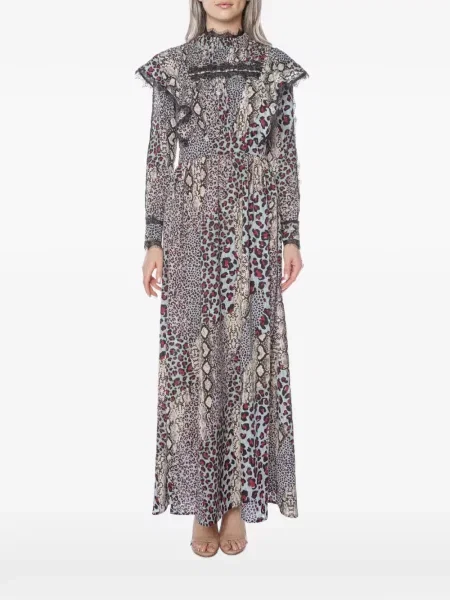 Rochie maxi One Teaspoon cu imagine albastru