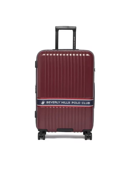 Чемодан Beverly Hills Polo Club бордовый