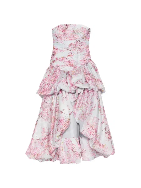 Maksi sukienka maxi Aje bez ramiączek garniturowa niebieska