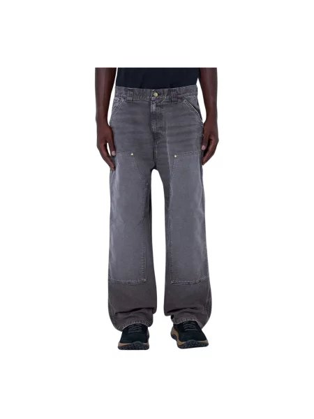 Spodnie Carhartt Wip brązowe