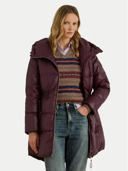 LAUREN RALPH LAUREN Puhovka Bordo rdeča