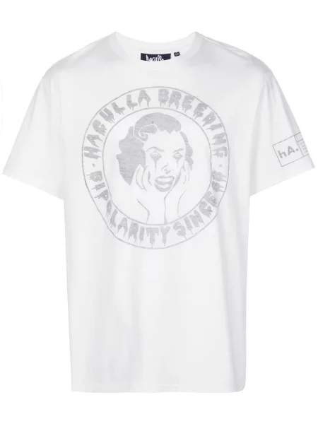 Tricou Haculla cu imagine alb