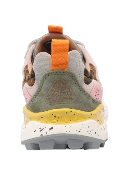 Sneakerși Flower Montain din piele de căprioară