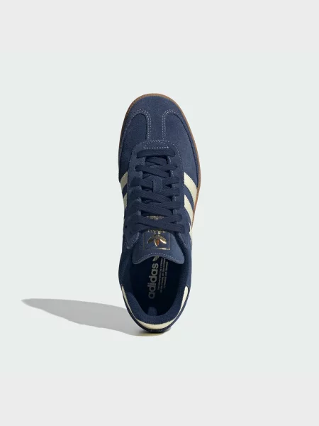 Кожаные кеды Adidas синие