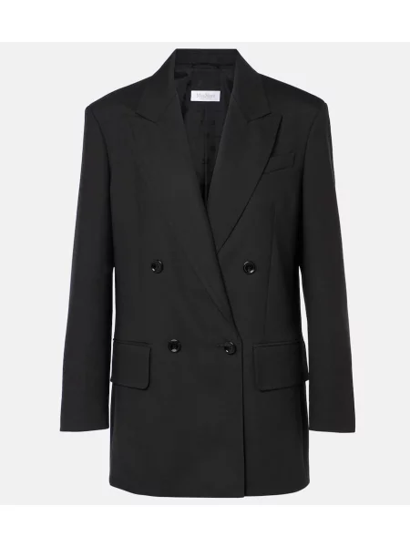 Sacou Max Mara de lână negru