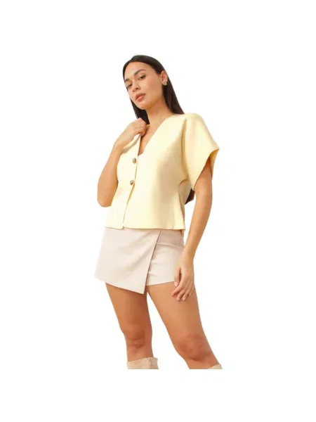 Pulover La Modeuse galben