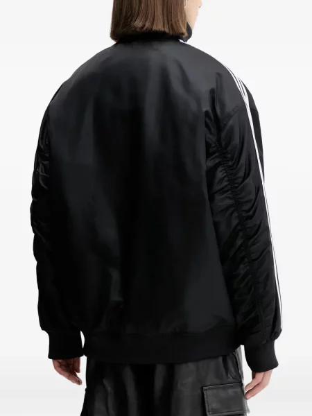 Pantaloni Adidas Campus cu șireturi cu dungi din dantelă roșu