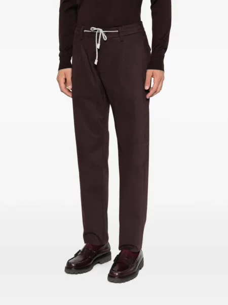Pantaloni Eleventy cu cordon violet