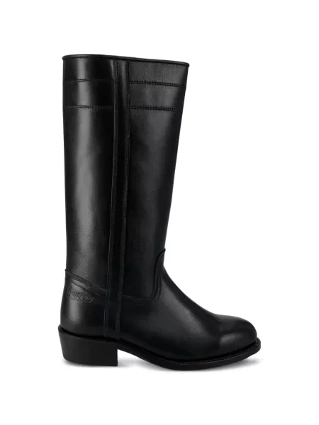 Botine Fortela din piele cowboy negru