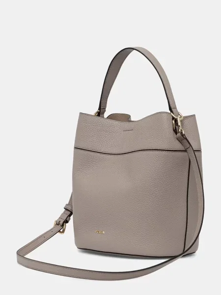 Torebka crossbody Furla skórzana beżowa